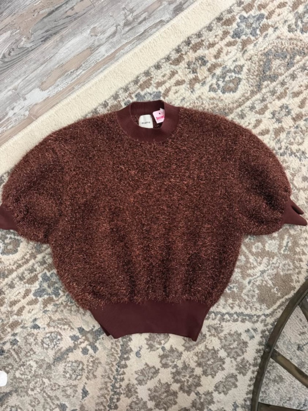 Maeve Brown Tinsel Sweater
